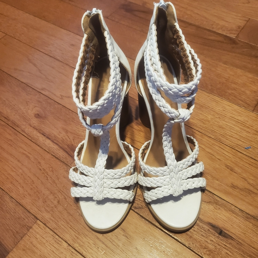 White sandals